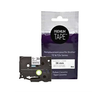 Brother TZe-261 Compatible Premium Tape Black / White 36mm