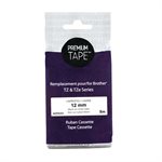 Brother TZe-FX231 Flexible Premium Tape Noir / Blanc 12mm