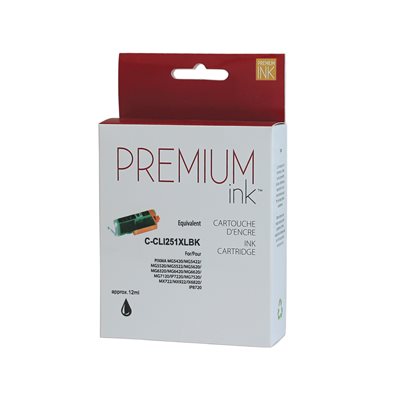 Canon CLI-251XL Black Premium Ink compatible