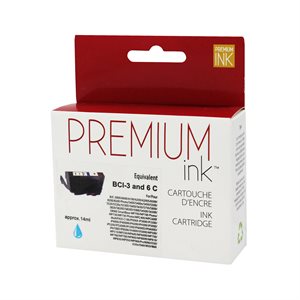 Canon BCI 3 / 6 Compatible Cyan Premium Ink