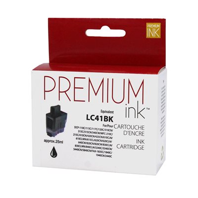 Brother LC41 Compatible Black Premium Ink