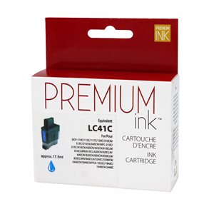 Brother LC41 Compatible Cyan Premium Ink