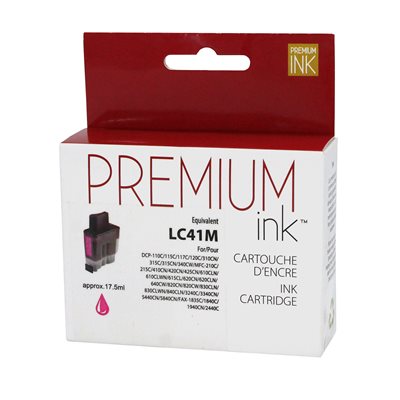 Brother LC41 Compatible Magenta Premium Ink
