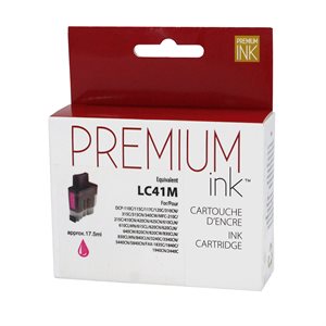 Brother LC41 Compatible Magenta Premium Ink