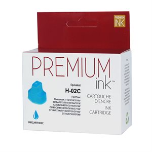 HP No. 02 C8771W Compatible Cyan Premium Ink