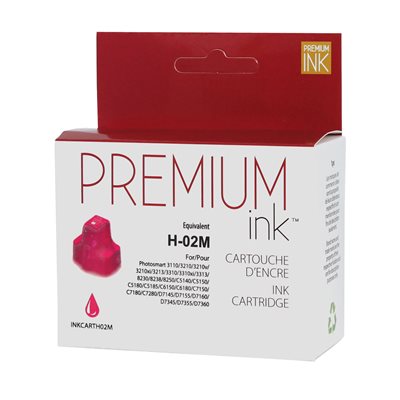 HP No. 02 C8772W Compatible Magenta Premium Ink