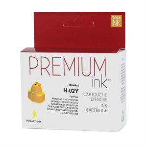 HP No. 02 C8773W Compatible Jaune Premium Ink
