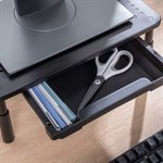 Height Adjustable Computer Stand with Drawer