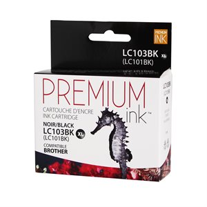 Brother LC103BK Noir Compatible Premium Ink (Boite de 100)