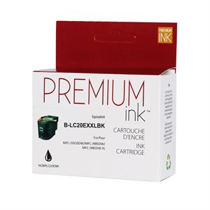 Brother LC20E - Black Premium Ink