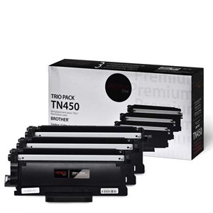 Brother TN450 Compatible Premium Tone Trio Pack 2.6K