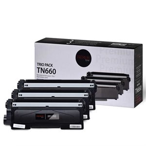 Brother TN660 Compatible Premium Tone Trio Pack 2.6K