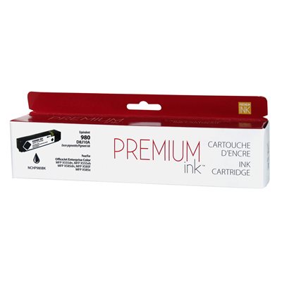 HP 980 - noir Premium Ink - pigmentée 10k