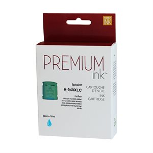 HP No. 940XL C4907A Cyan Reman Premium Ink