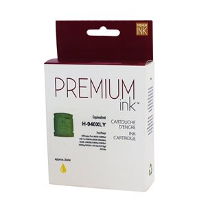 HP No. 940XL C4909A Reman Jaune Premium Ink