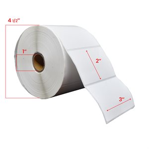 3x2'' Direct Thermal Labels 1''Core (1240)